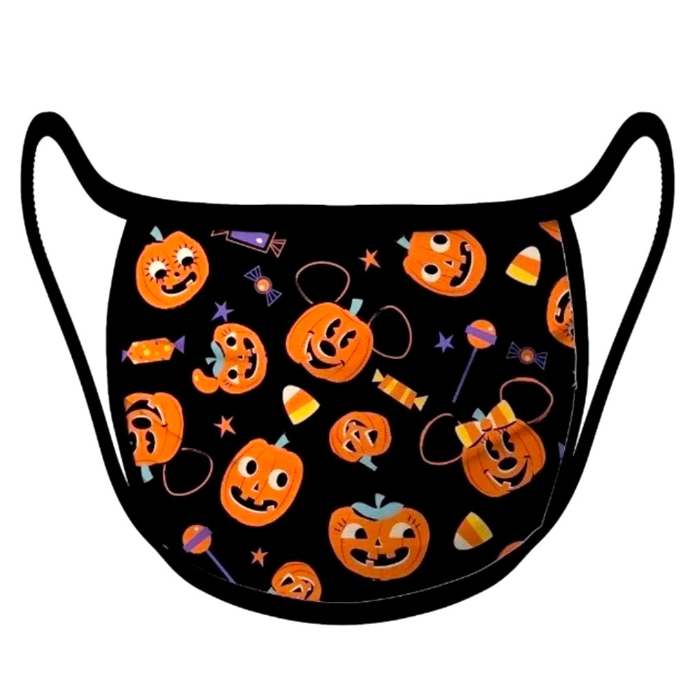 Disney Mickey Mouse Pumpkins& Candies Face Mask